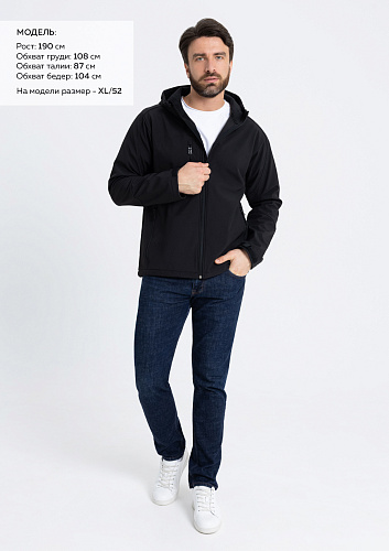 Куртка софтшелл мужская,  340гр. плотности (арт. REX71N)