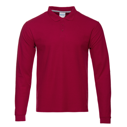 Рубашка поло унисекс с  длинным рукавом 185гр плотность(REX104S)